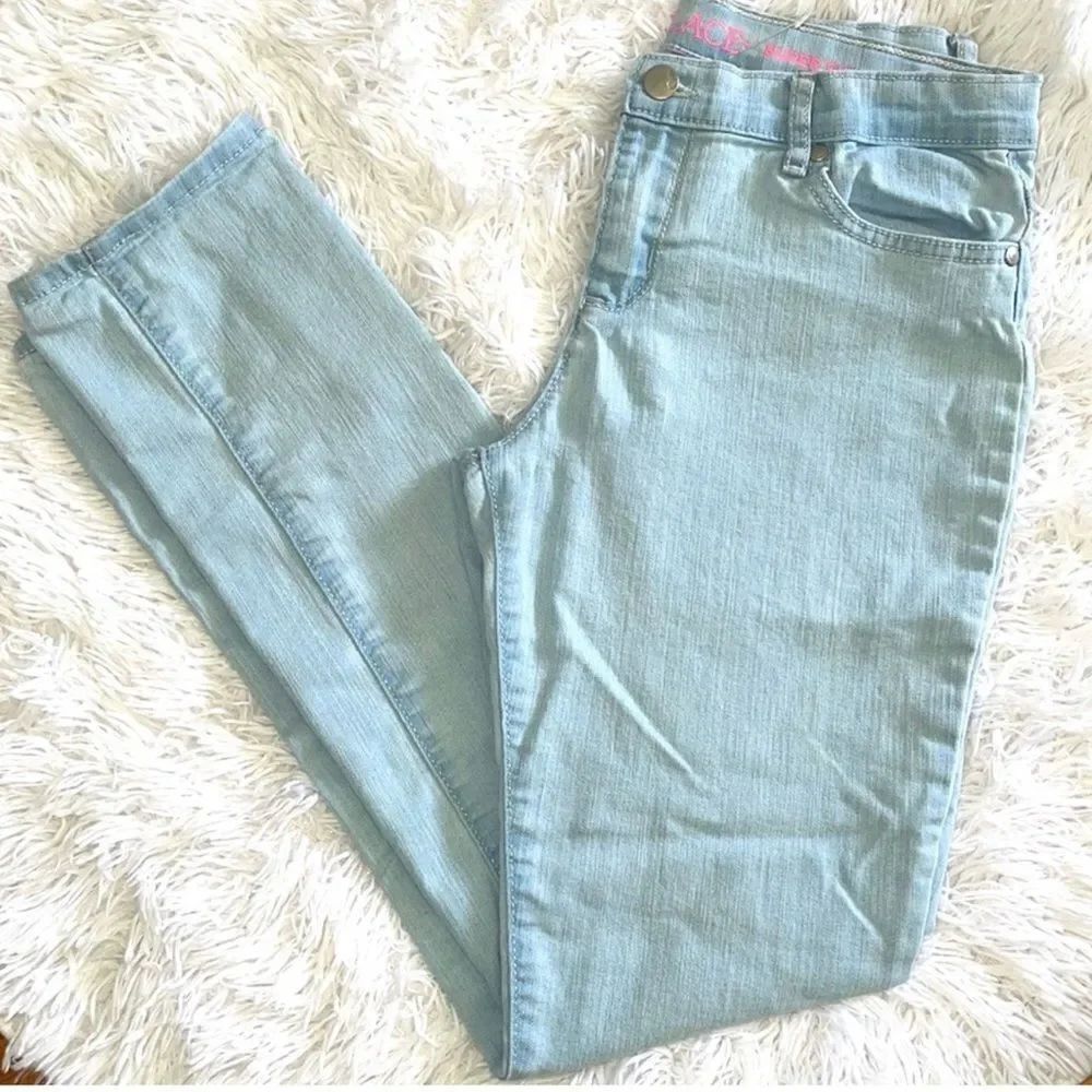 The Children’s Place Girl’s Basic Super Skinny Light Wash Denim Jeans Size 14